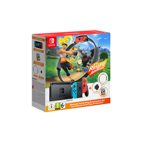 Nintendo Switch Neón + Ring Fit Adventure + Ring Fit